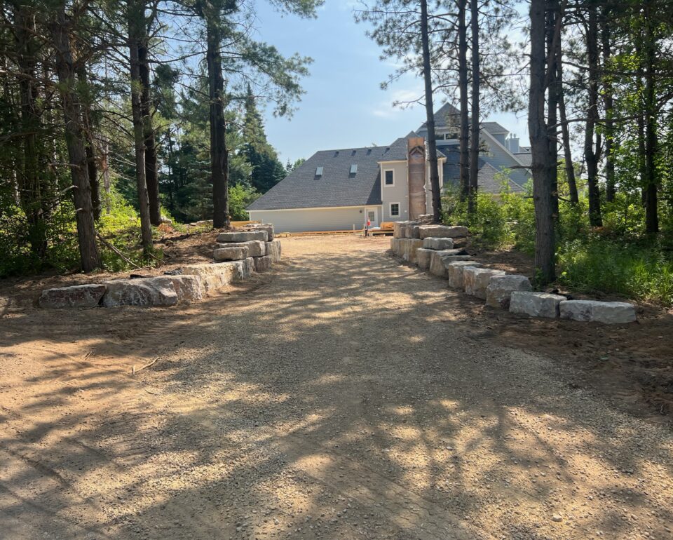 Boulder Wall Driveway St Croix MN Boulder Wall Driveway St Croix MN